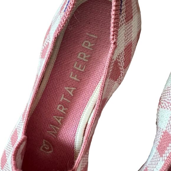 Rothys | Size 7.5 Marta Ferri Collab Gingham Primrose Check Loafers Preppy - Picture 9 of 14
